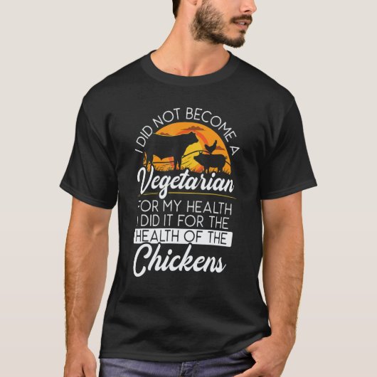 Vegan-Tierrechte-Gemüse-Vegetarier T-Shirt (Vorderseite)