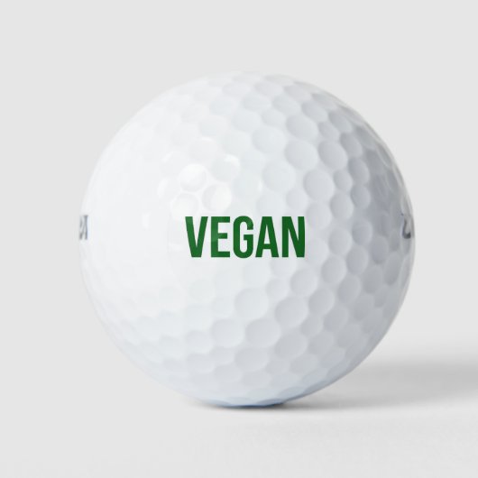Vegan - Tierrechte Golfball (Vorderseite)