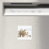 Vegan - Tolstoi-Zitat Magnet (In Situ (Geschirrspüler))