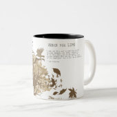 Vegan - Tolstoy Zitat Zweifarbige Tasse (VorderseiteRechts)