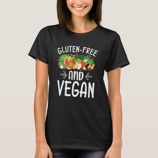 Vegan und glutenfrei T-Shirt (Vorderseite)