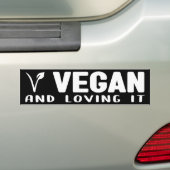 Vegan und liebend, Aktivismus Autoaufkleber (Auf Auto)