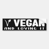 Vegan und liebend, Aktivismus Autoaufkleber (Vorne)