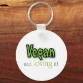 Vegan und liebenswert schlüsselanhänger (Vorderseite)
