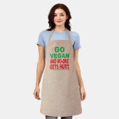Vegan und niemand wird verletzt, Vegan Schürze (Getragen)