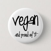 vegan und stolz button (Vorderseite)