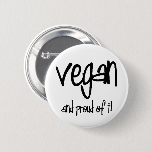 vegan und stolz button (Vorne & Hinten)