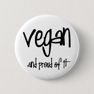 vegan und stolz button