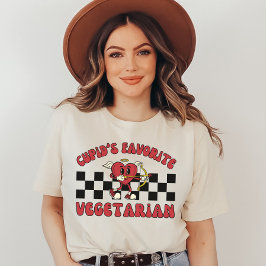 Vegan Valentinstag, Kupide Lieblingsvegetarisch T-Shirt