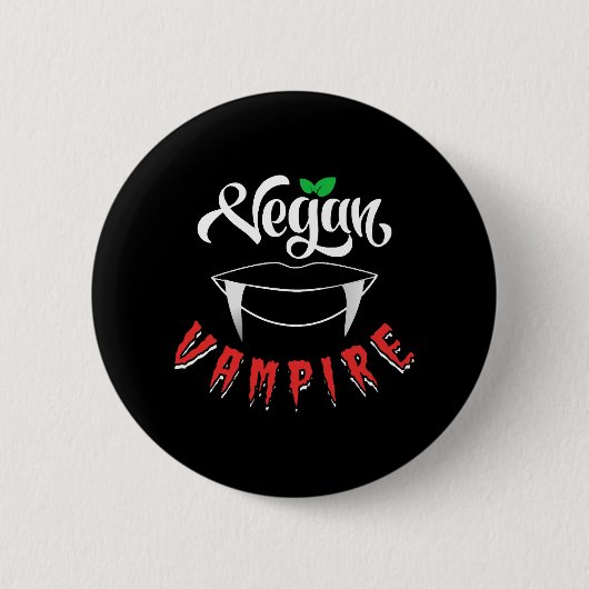 Vegan Vampire Button (Vorderseite)