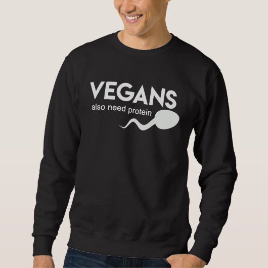 Vegan Vegan Vegetarian Vegetarian 1 Sweatshirt (Vorderseite)