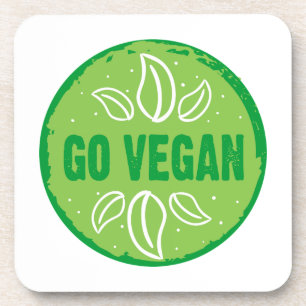 Vegan, vegan, vegetarisch, vegetarisch, getränkeuntersetzer