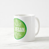 Vegan, vegan, vegetarisch, vegetarisch, kaffeetasse (VorderseiteRechts)