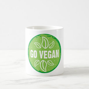 Vegan, vegan, vegetarisch, vegetarisch, kaffeetasse