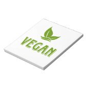 Vegan, vegan, vegetarisch, vegetarisch, notizblock (Rotiert)