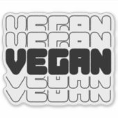 Vegan, Veganismus, Aktivismus, Aufkleber (Vorderseite)