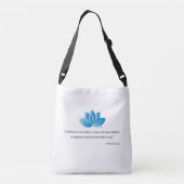 Vegan, Veganismus, Zitat von Mahatma Gandhi Tragetaschen Mit Langen Trägern (Rückseite)