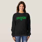 Vegan Vegetarian I Love Veggies Vegetable Veganism Sweatshirt (Vorne ganz)