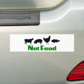 Vegan/Vegetarisch, nicht zu Lebensmitteln Autoaufkleber (Auf Auto)
