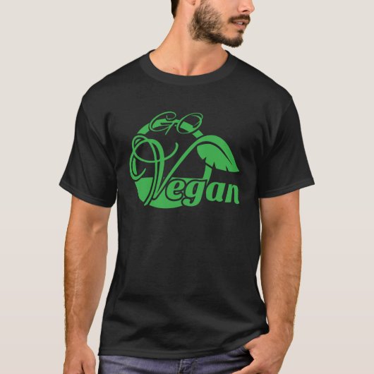 Vegan Vegetarisch T-Shirt (Vorderseite)