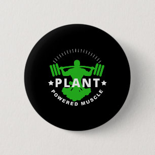 Vegan Vegetarische Pflanze Broccoli Bodybuilding L Button