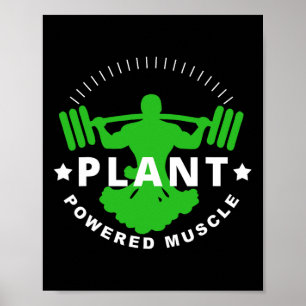 Vegan Vegetarische Pflanze Broccoli Bodybuilding L Poster