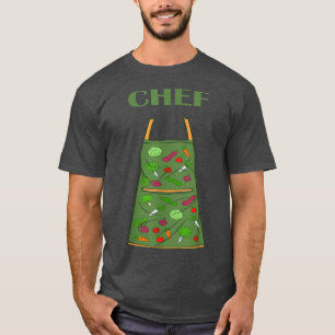 Vegan Vegetarisches Cook Köche Schürze Koch T-Shirt