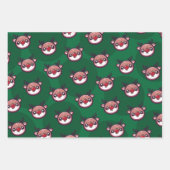 Vegan Vibes Geschenkpapier Set (Vorderseite)