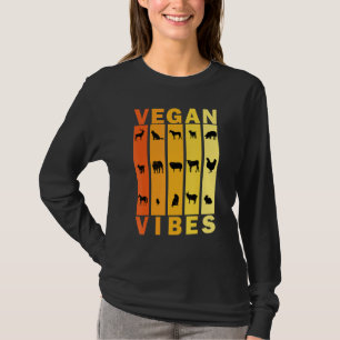 Vegan Vibes Herbivore Vegetarisch Retro Vinatge St T-Shirt