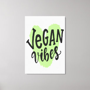 Vegan Vibes Leinwanddruck