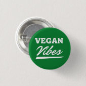 Vegan Vibes Vegetarian Button (Vorne & Hinten)