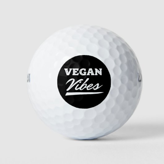 Vegan Vibes Vegetarian Golfball (Vorderseite)