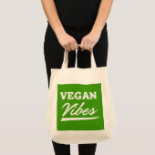 Vegan Vibes Vegetarisch Tragetasche (Vorderseite (Produkt))