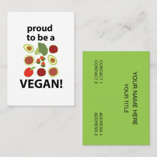 Vegan visitenkarte