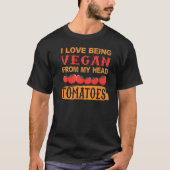 Vegan von Kopf Tomaten - Funny Quotes für T-Shirt (Vorderseite)
