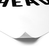 Vegan von meinem Kopf Tomaten Funny Veggie Pub Poster (Ecke)