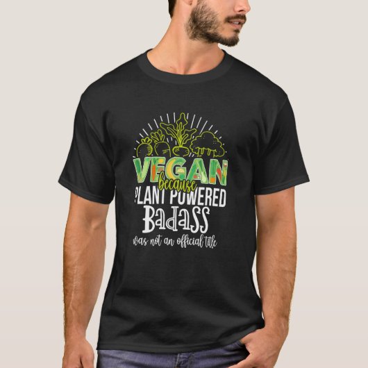Vegan, weil Pflanze den lustigen vegetarischen Spa T-Shirt (Vorderseite)
