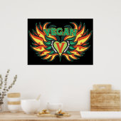 Vegan Wings Poster (Küche)