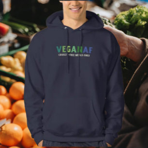 VeganAF No-Background Kapuzenpullover – Cruelty-Fr Hoodie