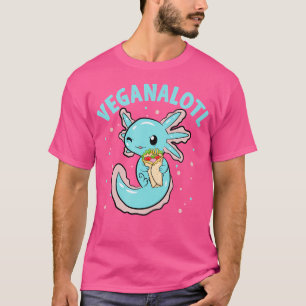Veganalogl Snack Tacos Niedlich Pink Axolotl Salam T-Shirt