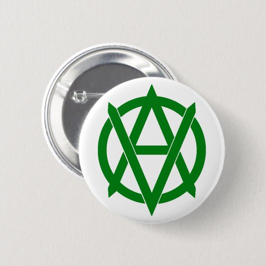 Veganarchism! Button (Vorne & Hinten)