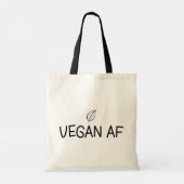 Vegane AF, Minimalistisches Leaf Tragetasche (Rückseite)