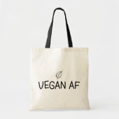 Vegane AF, Minimalistisches Leaf Tragetasche (Vorne)