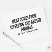 Vegane | Aktivismus-Aufkleber | retten die Tiere Rechteckiger Aufkleber (Umschlag)