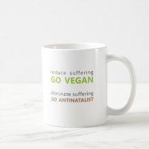 vegane/antinatalist Tasse