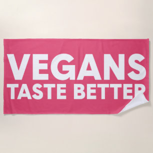 Vegane Anziehungskraft Strandtuch