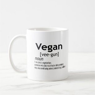 Vegane Begriffsbestimmung - vegetarische Lebensmit Kaffeetasse