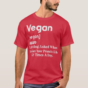 Vegane Begriffsbestimmung Witzige Vegetarische Pfl T-Shirt