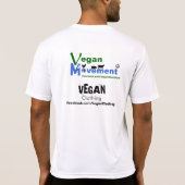 Vegane Bewegung/vegane Kleidung T-Shirt (Rückseite)