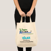 Vegane Bewegung/vegane Kleidung Tragetasche (Vorderseite (Produkt))
